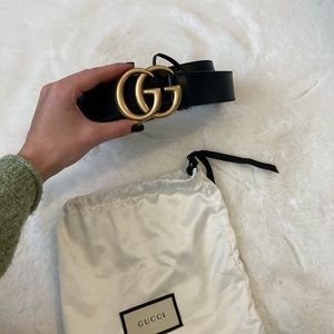 Authentic Gucci Women’s 2015 ReEdition Wide Leather Belt. Excellent Condition.